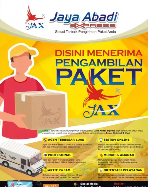 halaman website landing page produk jasa ekspedisi